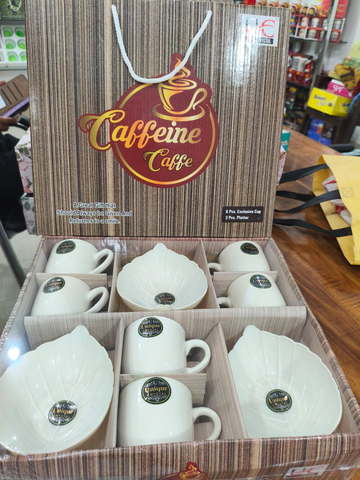 caffeine caffe exclusive cup set